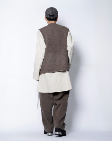 walenode(ウェルノード) INNOCENT YAK ZIP UP VEST -Amanojak. walenode(ウェルノード) INNOCENT YAK ZIP UP VEST -Amanojak.