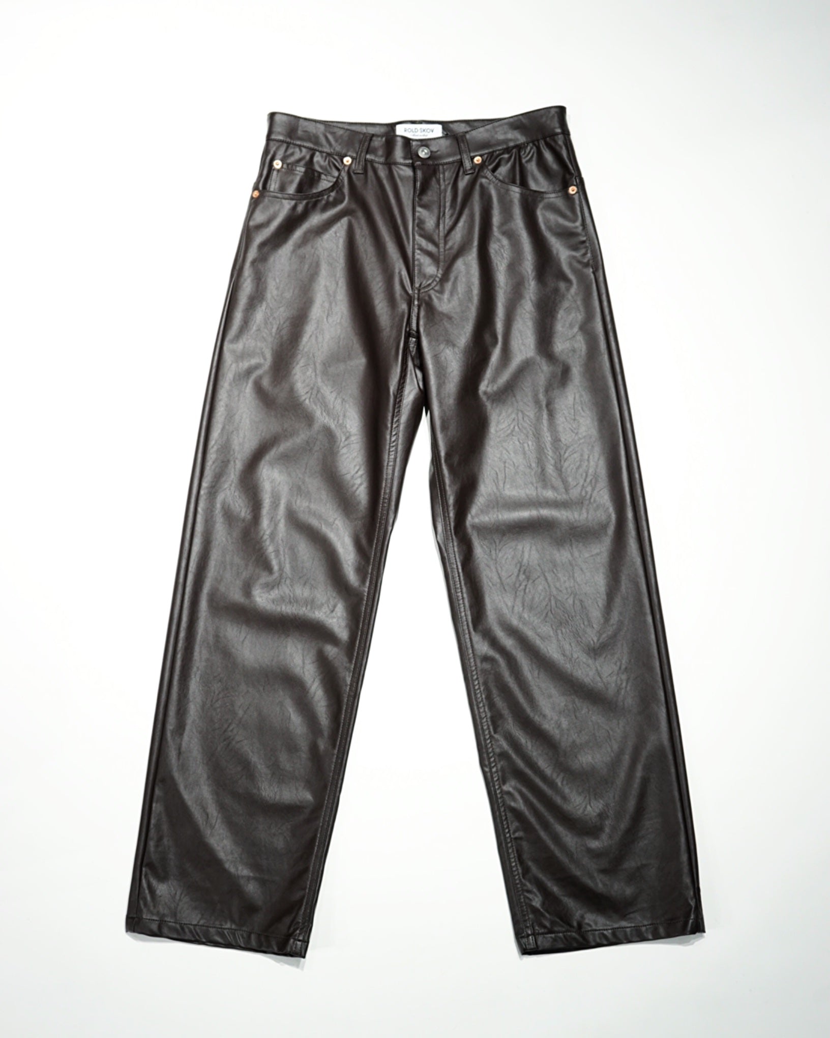 ROLD SKOV】SYNTHETIC LEATHER WIDE PANTS-Amanojak 