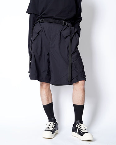 [ACRONYM]<br>"SP56A-M" NYLON STRETCH DOUBLE CARGO SHORT PANT
