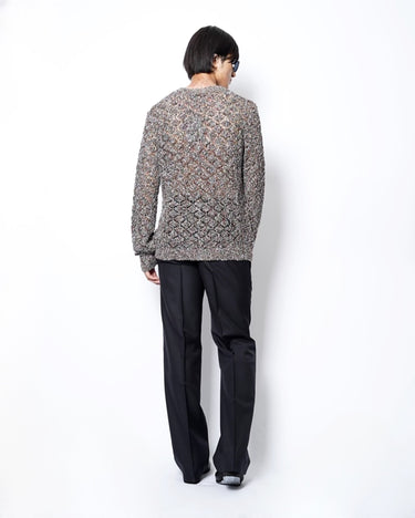 【TAAKK】<br>MIX COLOR KNIT MULTI-COLORED SWEATER