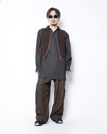 【walenode】<br>INNOCENT YAK ZIP UP VEST