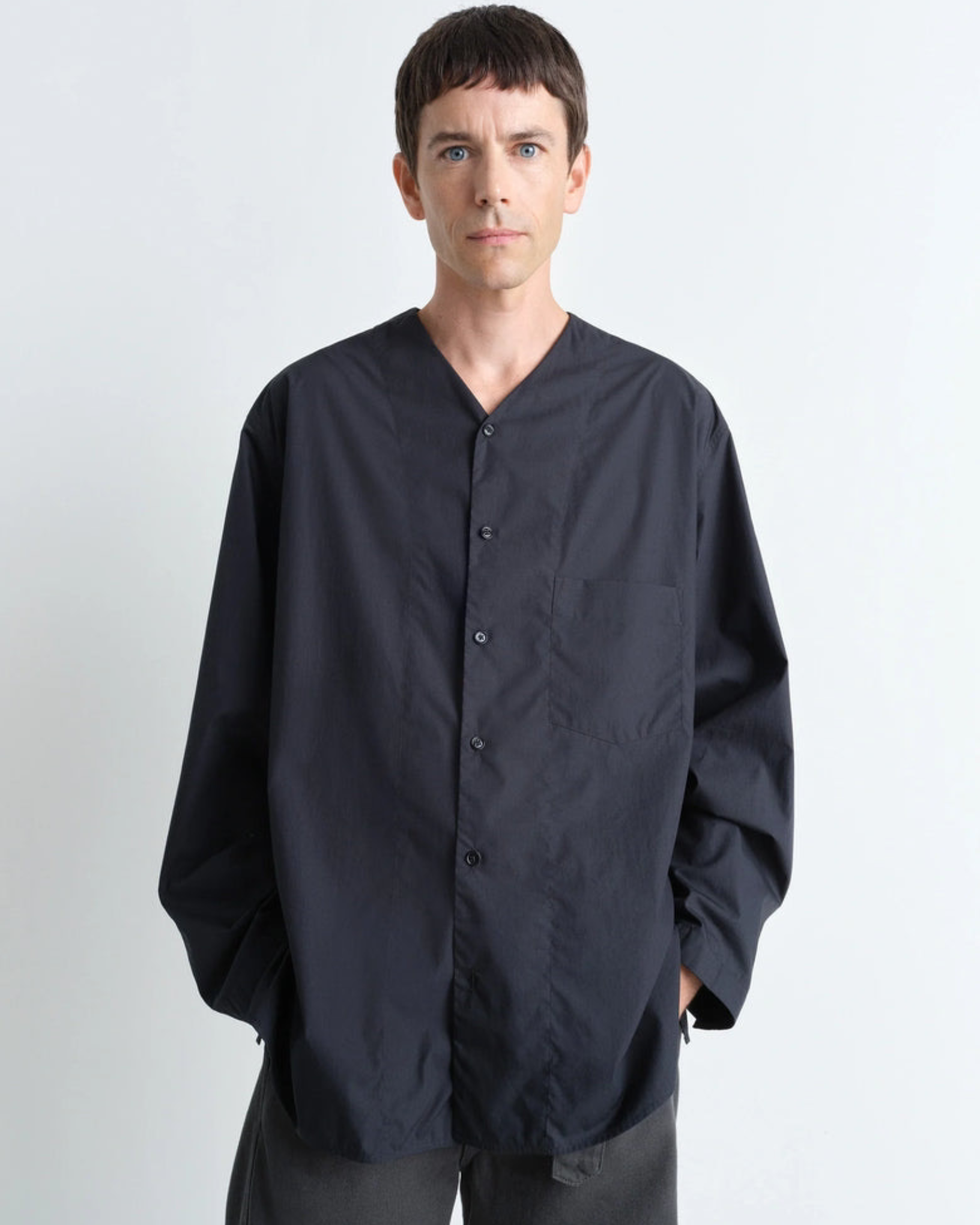 ルメール LEMAIRE(ルメール) V NECK SHIRT -Amanojak.