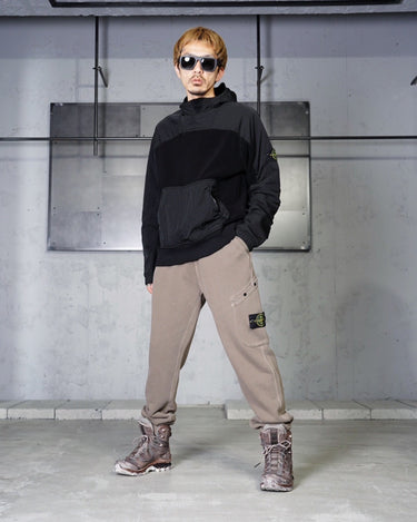 【STONE ISLAND】 <br>ORGANIC COTTON CARGO RIB PANTS