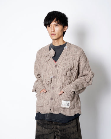 9.18(fri) 0:00 Launch<br>【Maison MIHARA YASUHIRO】<br>× PINK HOUSE BEARS KNIT CARDIGAN