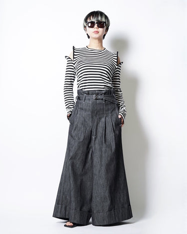 【JUNYA WATANABE】<br>BAGGY FLARE DENIM PANTS