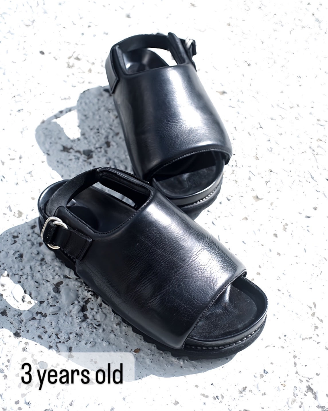 SAK GUIDIレザーサンダル Guidi ブラックレザーサンダル leather sandal サンダル