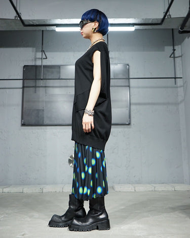 [MM6]<br>"Trompe L'Oeil" Sleevels Jersey