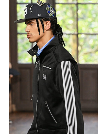 27SS予約受付中<br>【JUNYA WATANABE MAN】<br>× Needles JERSEY STAND NECK JACKET