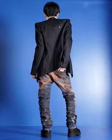 [Boris Bidjan Saberi]<br>"P13" FKU100002<br>Denim Pants<br>THE COPPER MINER