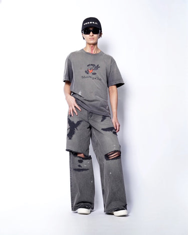 【MASU】<br>MB BAGGY JEANS ANGEL DAMAGE
