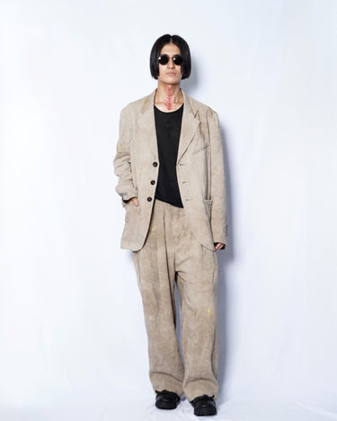 【ZIGGY CHEN】<br>NOTCH COLLAR THREE BUTTON BLAZER