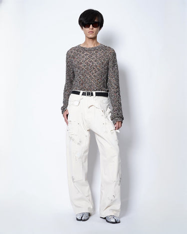 【kolor】<br>DAMAGED DOUBLE KNEE PANTS