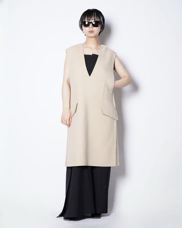 【MM6】<br>ウールカシミヤ<br>ヴァルーズドレス