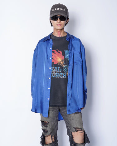 【KAMIYA】<br>Ash Fade Cupro Shirt