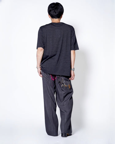 【BATONER】<br>WOOL CREW NECK T-SHIRT