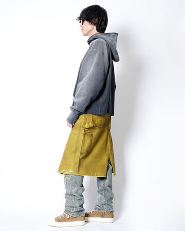 【KAMIYA】<br>BORO Duck Wrap Skirt
