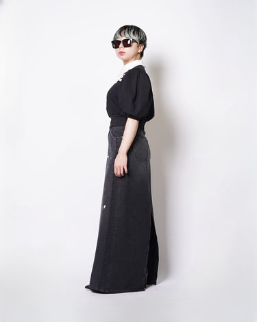 【VIVIANO】<br>HAND EMBROIDERED RUGBY SHIRT