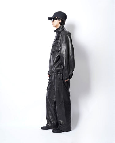 7.11(sat) 10:00 Launch<br>【doublet】<br>BASKETBALL SHOE POCKET LEATHER JACKET