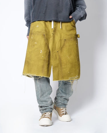 【KAMIYA】<br>BORO Duck Wrap Skirt