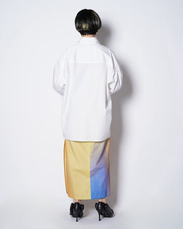 【08sircus】<br>Broad<br>box pleated<br>sleeve shirt