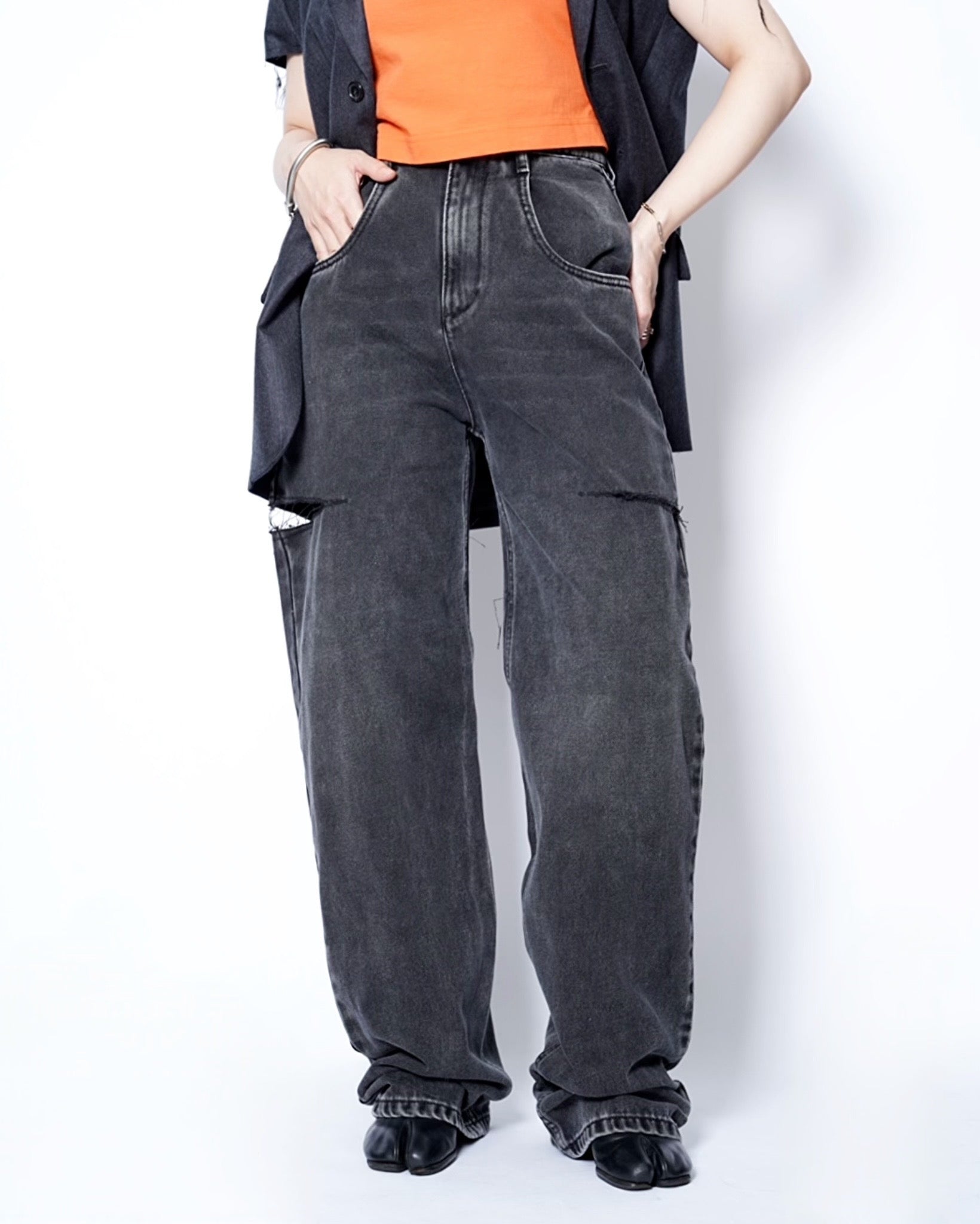 Maison Margiela(メゾンマルジェラ) -CUT OUT DENIM PANTS-Amanojak.