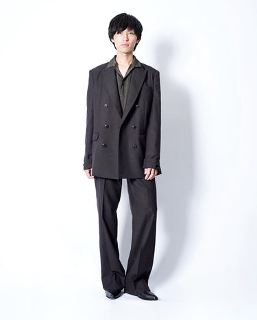 【KAKAN】<BR>SLIM DOUBLE BREASTED JACKET (UNISEX)