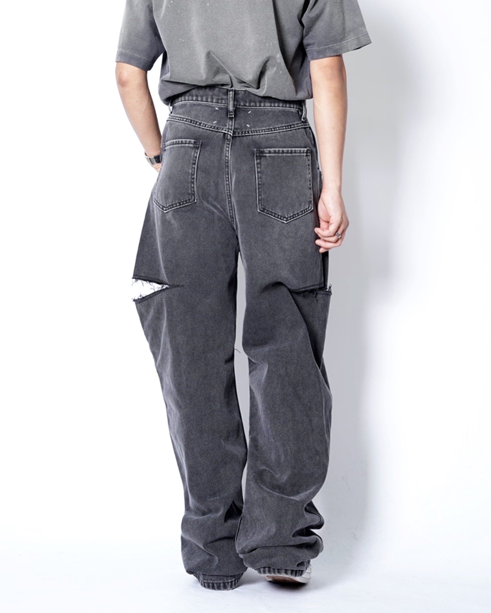 Maison Margiela(メゾンマルジェラ) -CUT OUT DENIM PANTS-Amanojak.
