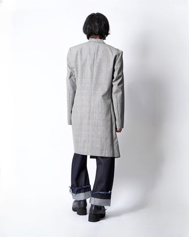 [MARINA YEE]<br>"Luke"<br>Fold coat<br>-Glen check-