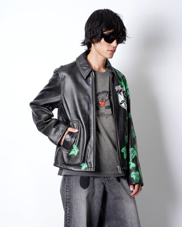 [Masu]<br>× Verdy<br>M.B.C Leather Sports Jacket