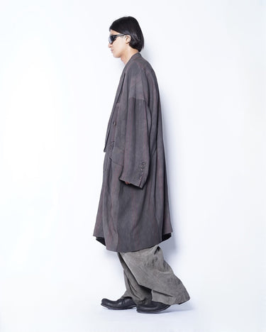 [ZIGGY CHEN]<br>DOUBLE BREASTED ASYMMETRIC COAT