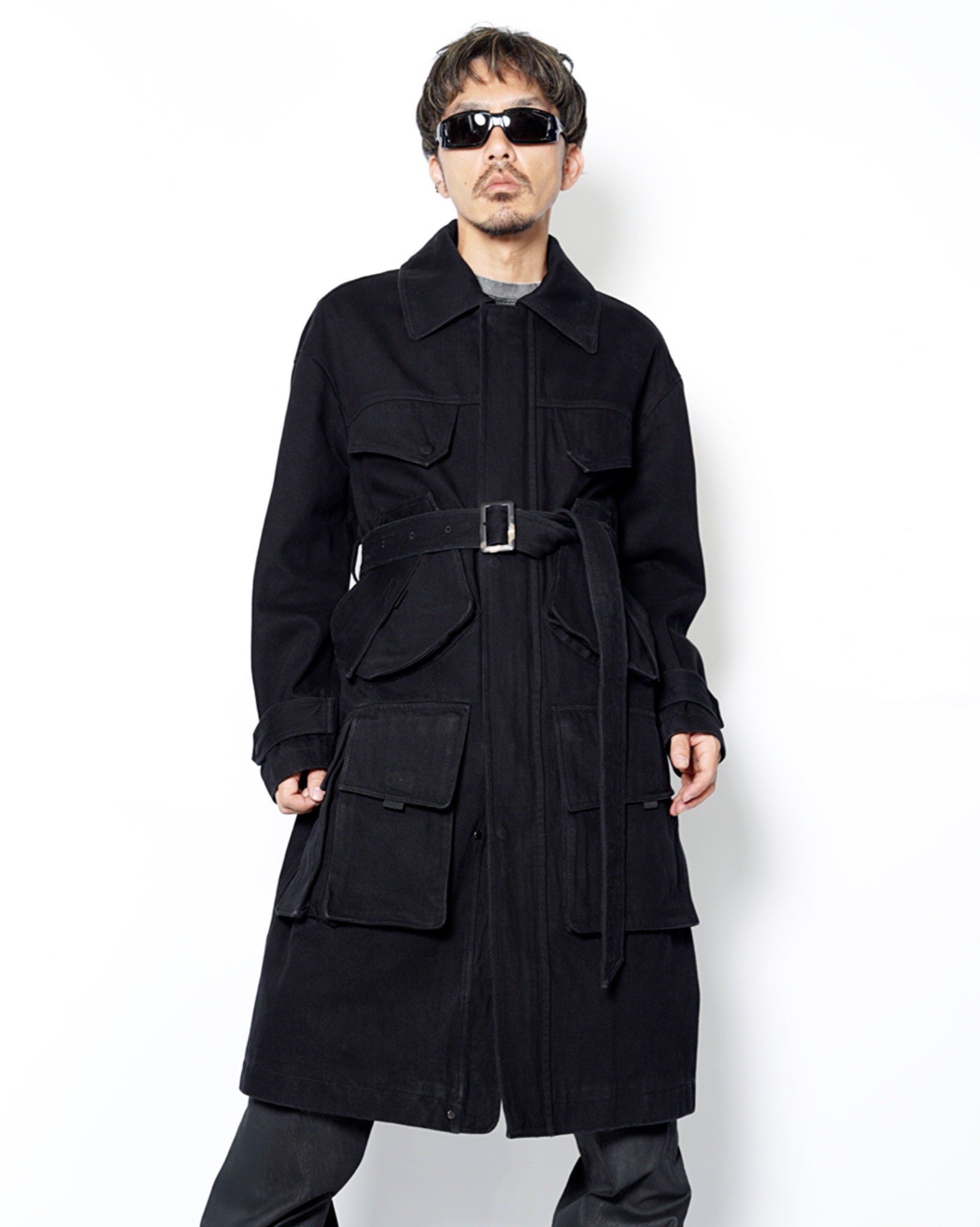 Feng Chen Wang】OVERSIZED COLLAR MULTIPOCKET COAT -Amanojak.