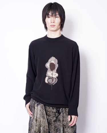 【ZIGGY CHEN】<br>INTARSIA FRONT PATTERN SWEATER