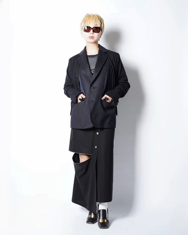 【TOGA ARCHIVES】<br>KNIT DOCKING JACKET