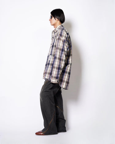 【Maison MIHARA YASUHIRO】<br>VINTAGE LIKE CHECK SHIRT