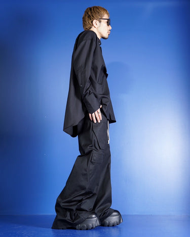 【MARINA YEE】<br>"M.Y. SHIRT5"<br>Oversized "origami" shirt -WOOL-