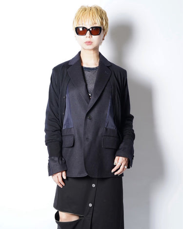 【TOGA ARCHIVES】<br>KNIT DOCKING JACKET