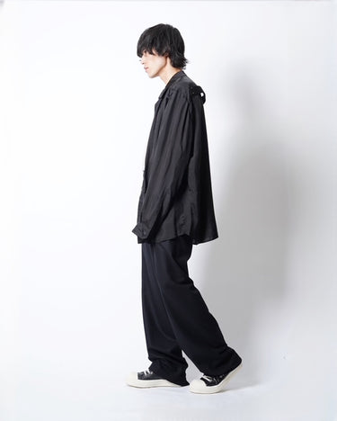 26AW予約受付中<br>【OVERCOAT】<br>Drawstring Trouser in Wool Flannel