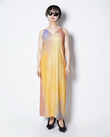 【SATORU SASAKI】<br>PRINTED SLIP DRESS