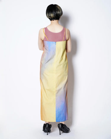 【SATORU SASAKI】<br>PRINTED SLIP DRESS