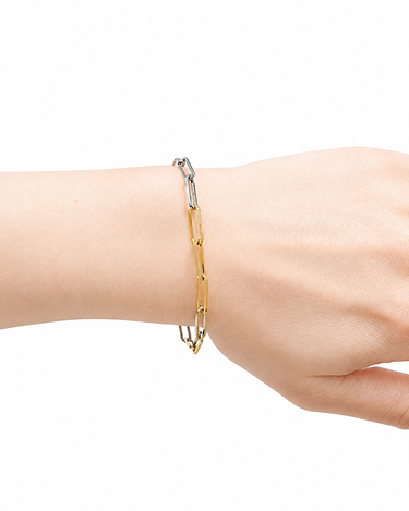 【GARDEN OF EDEN】<br>PCチェーンブレスレット<br>-14K/SILVER-