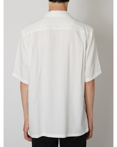 27SS予約受付中<br>【TAAKK】<br>FROWER PRINT Open-Collar Shirt