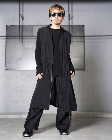 UNISEX<br>【08sircus】<br> Viscose sheer organdy layered foodie coat