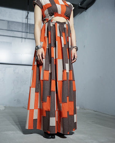 【SATORU SASAKI】<br>JAQUARD<br>TWISTED DRESS