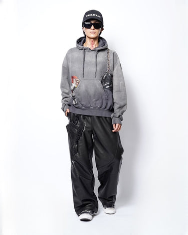 7.11(sat) 10:00 Launch<br>【doublet】<br>TROMPE L'OEIL EMBROIDERY HOODIE