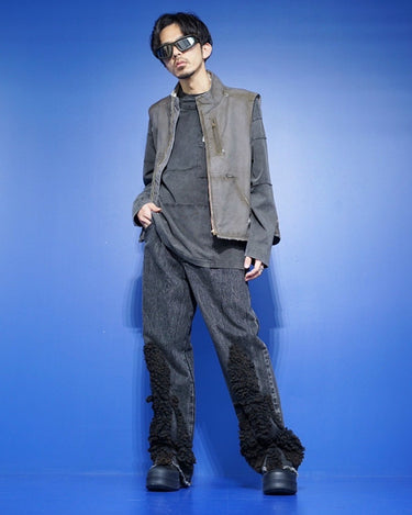 【SONG FOR THE MUTE】<br>BOYFRIEND JEANS -ACID WASH DENIM-