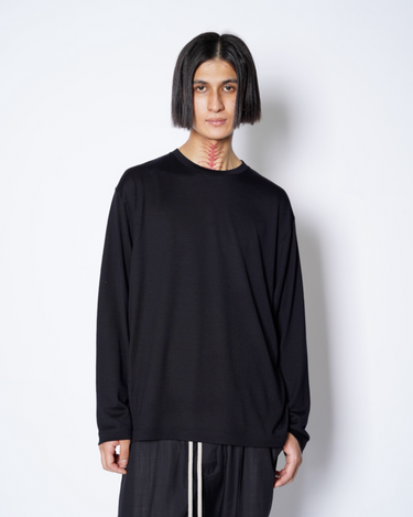 26AW予約受付中<br>【BATONER】<br>WOOL LONG SLEEVE T-SHIRT