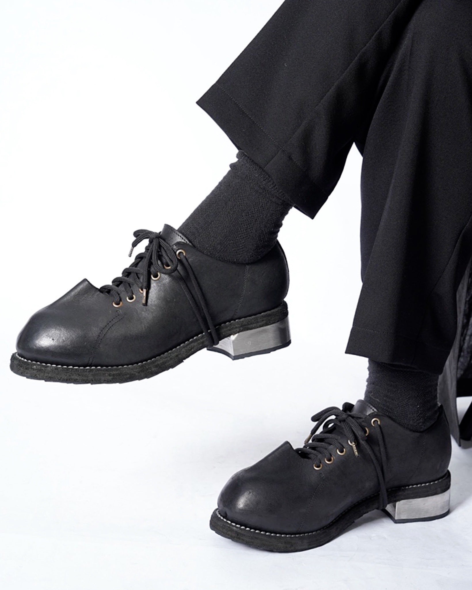GUIDI 2091I シャーク 美品 25.5-26.0cm スチールヒール GUIDI(グイディ) -2091I -Shark- グロッポーネフルグレイン