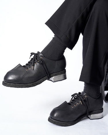 【GUIDI】<br>2091I -Shark-<br>GROPPONE FULL GRAIN OXFORD SHOES with STEEL HEEL