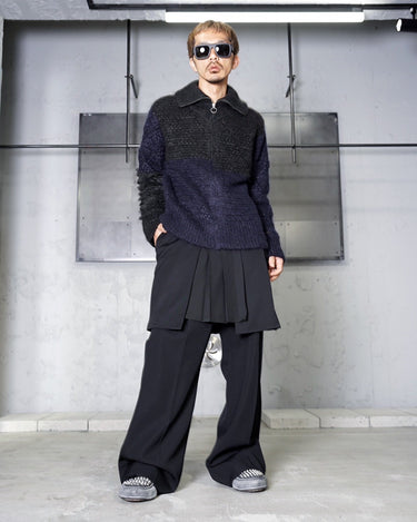 【SUBLATIONS】 <br>HEAVY WOOL<br>GABARDINE<br>FLARE EASY<br>TROUSERS