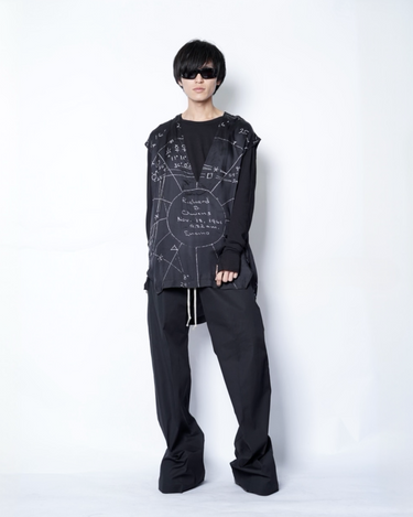 【RICK OWENS】<br>CROPPED FLIGHTSUIT TOP -KP1-
